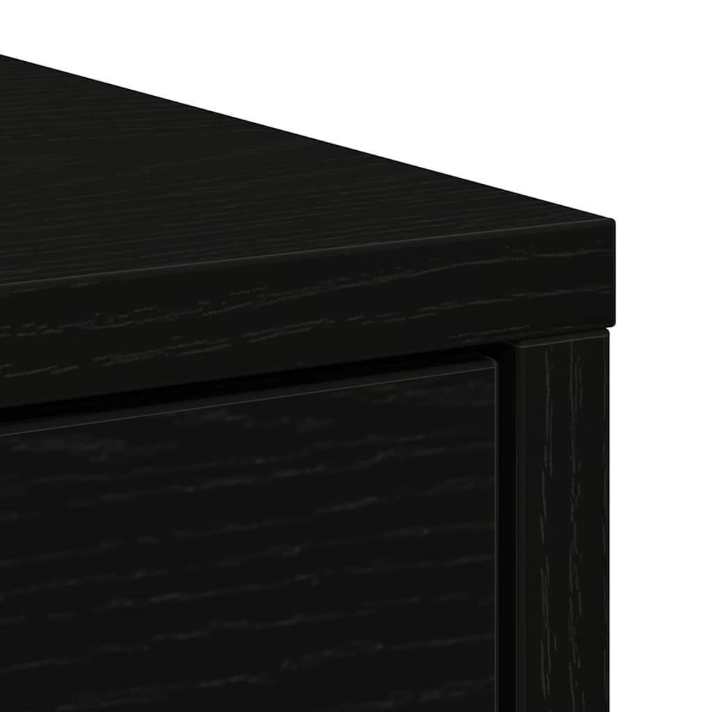 Aparador c/ gavetas e portas 70,5x34x74,5 cm carvalho preto