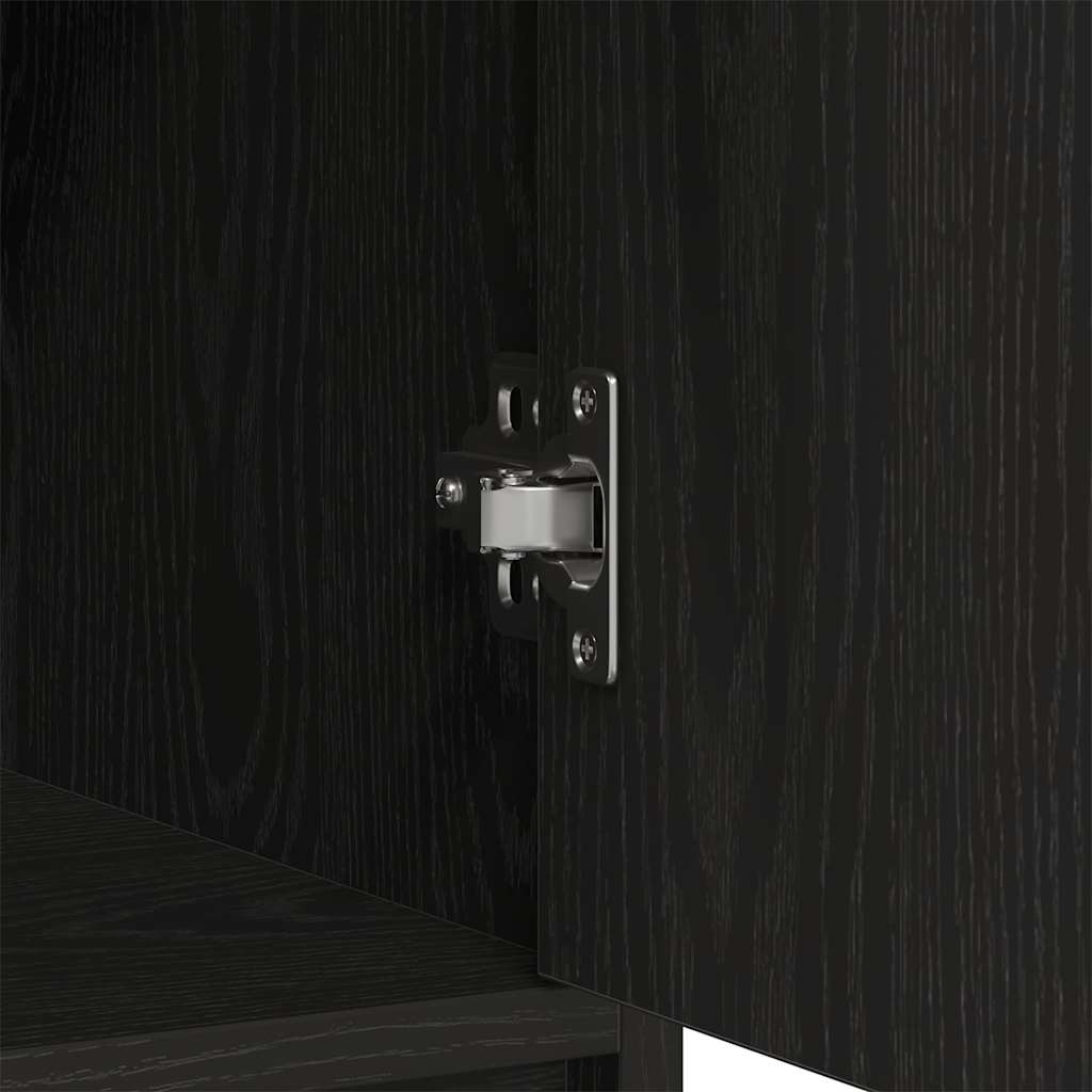 Aparador c/ gavetas e portas 70,5x34x74,5 cm carvalho preto