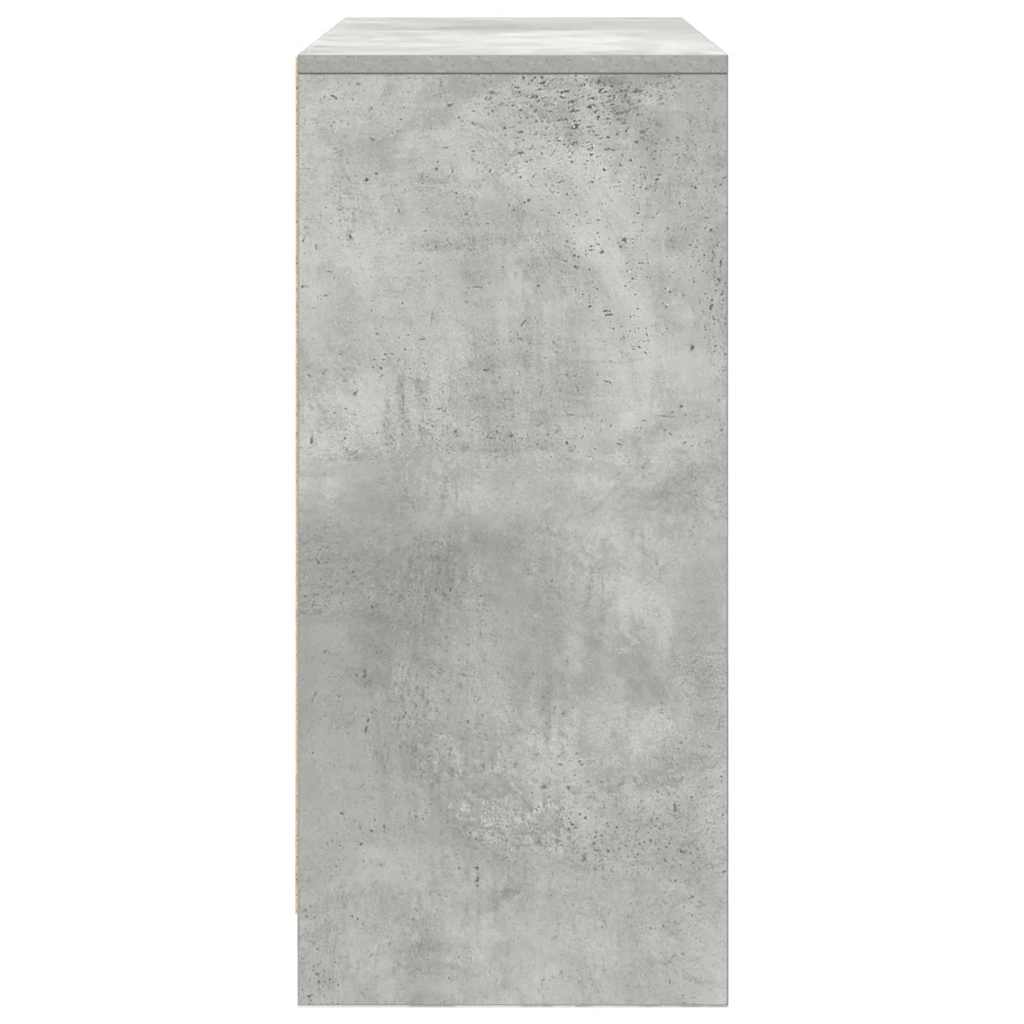 Aparador com gavetas e portas 70,5x34x74,5 cm cinza cimento