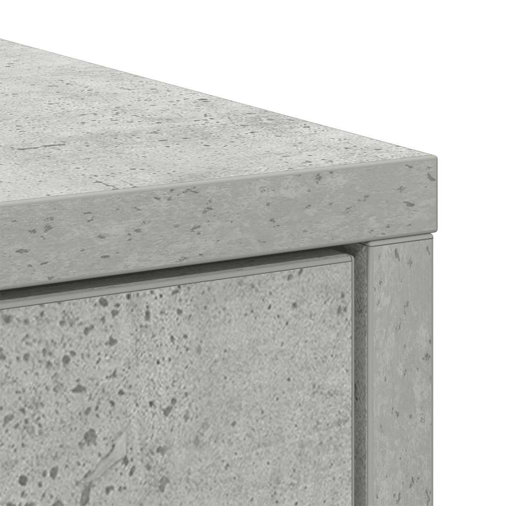 Aparador com gavetas e portas 70,5x34x74,5 cm cinza cimento