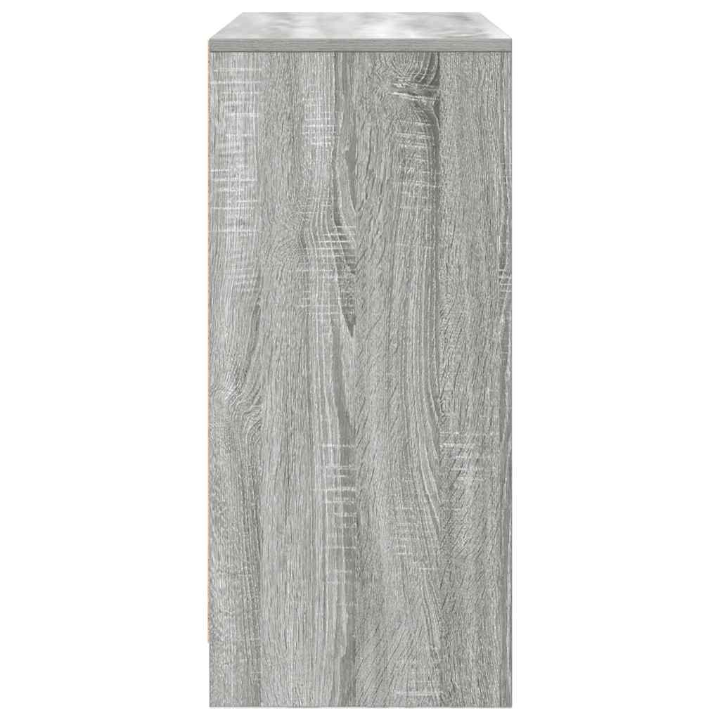 Aparador c/ gavetas e portas 70,5x34x74,5 cm sonoma cinzento