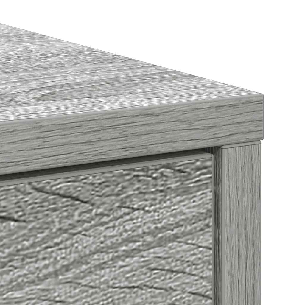 Aparador c/ gavetas e portas 70,5x34x74,5 cm sonoma cinzento