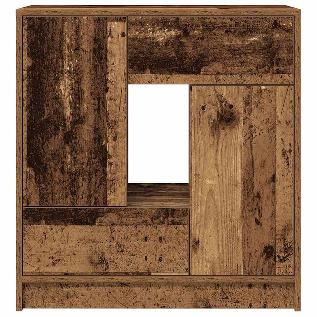 Aparador c/ gavetas e portas 70,5x34x74,5 cm madeira velha