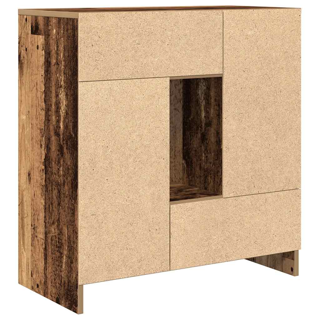 Aparador c/ gavetas e portas 70,5x34x74,5 cm madeira velha
