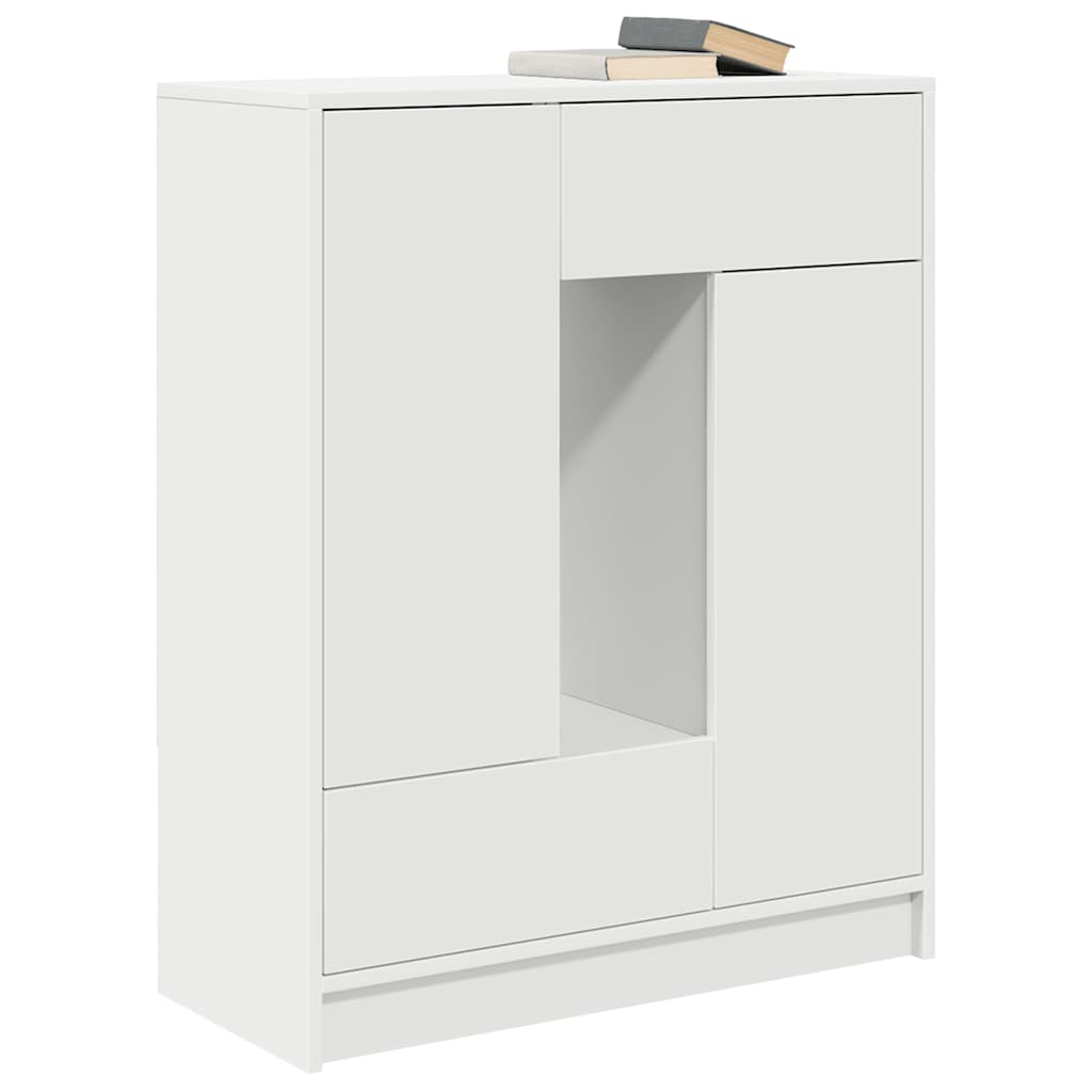 Aparador c/ gavetas e portas 73x31x90 cm branco