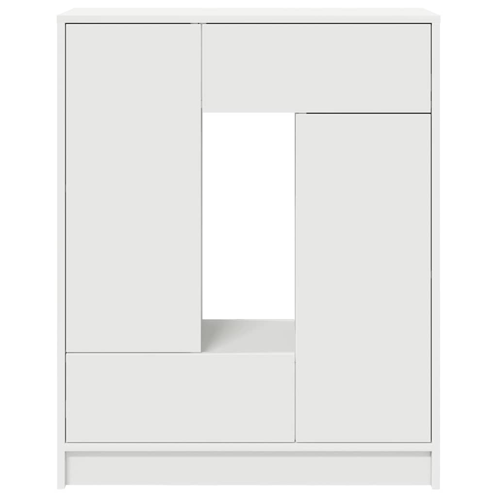 Aparador c/ gavetas e portas 73x31x90 cm branco