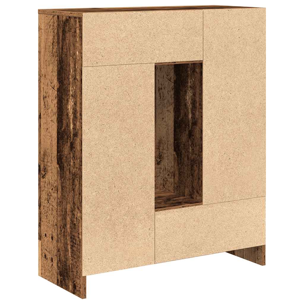 Aparador c/ gavetas e portas 73x31x90 cm madeira velha