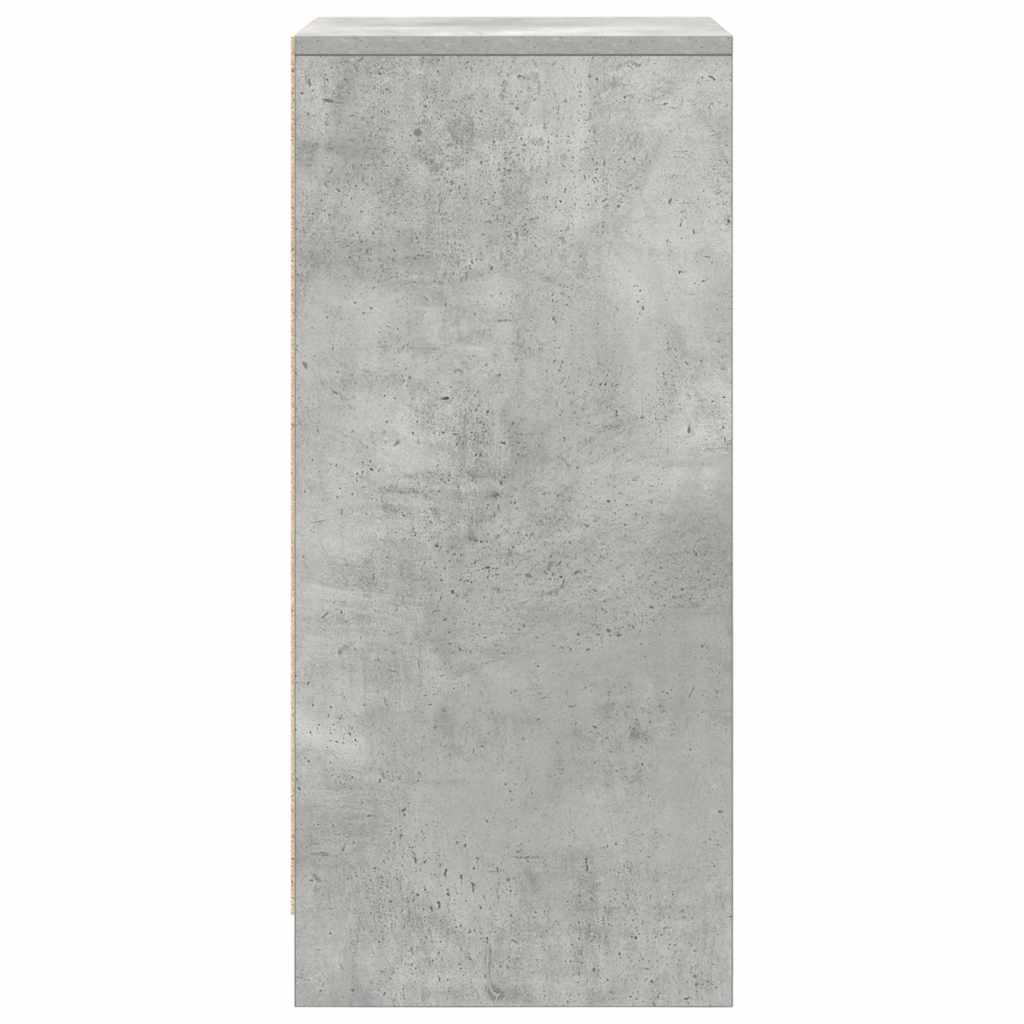 Sapateira 29,5x34x76 cm derivados de madeira cinzento cimento