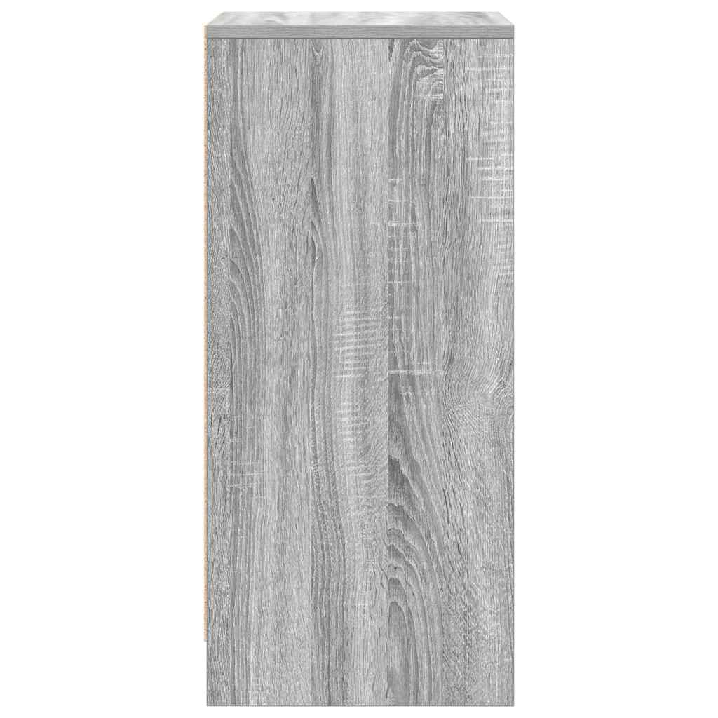 Sapateira 29,5x34x76 cm derivados de madeira cinzento sonoma