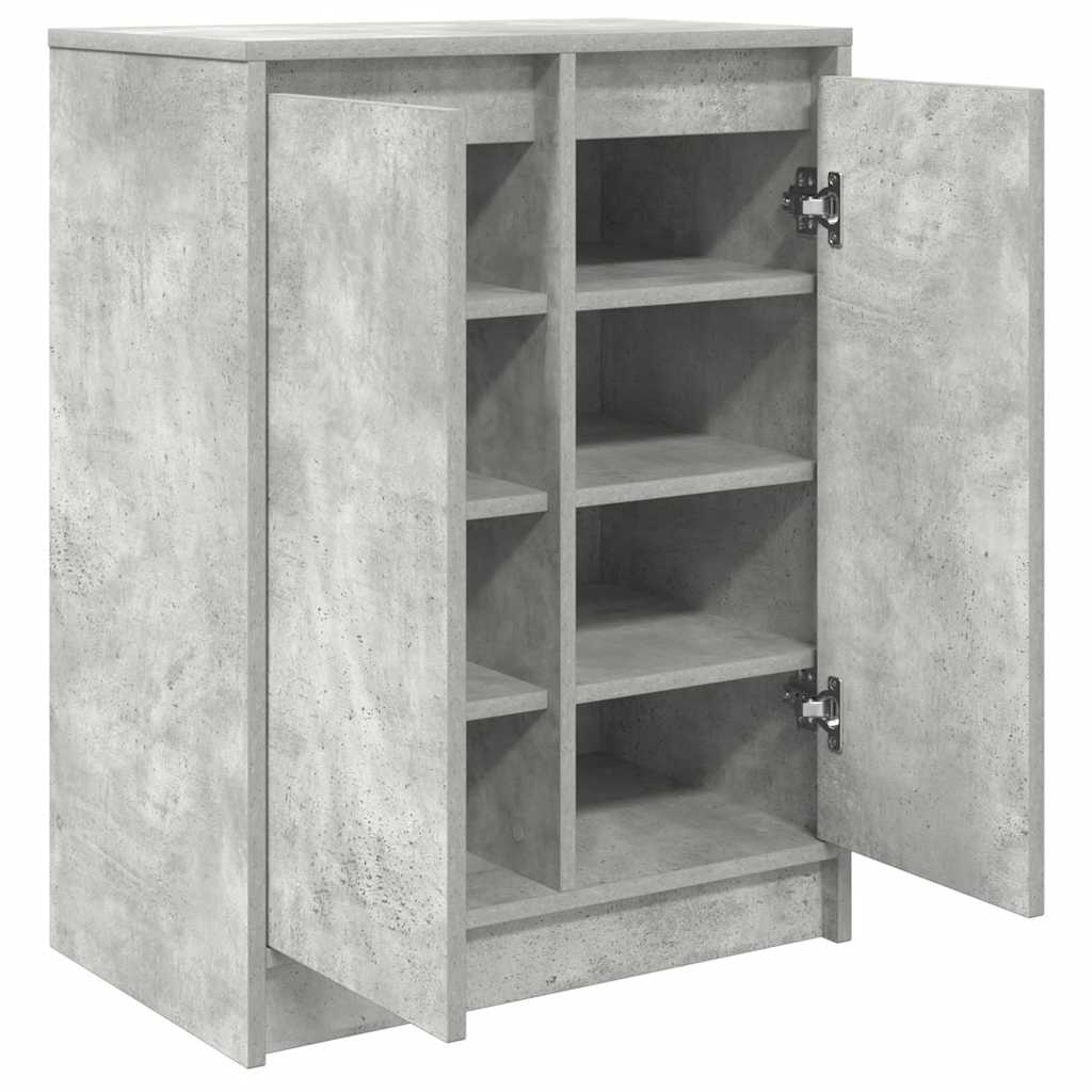 Sapateira 57x34x76 cm derivados de madeira cinzento cimento