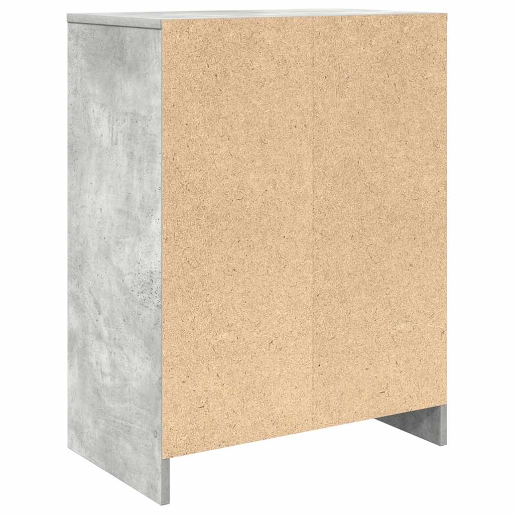 Sapateira 57x34x76 cm derivados de madeira cinzento cimento