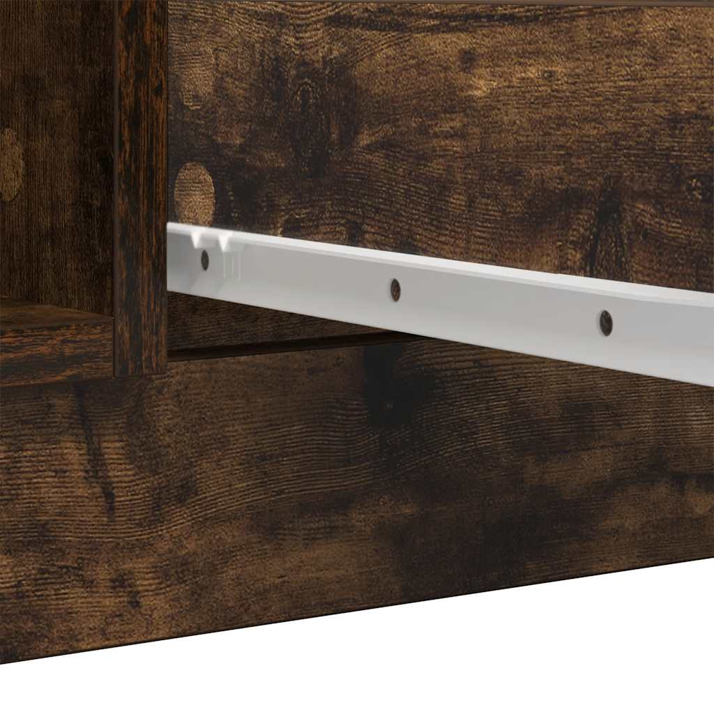 Aparador com gavetas derivados de madeira carvalho fumado