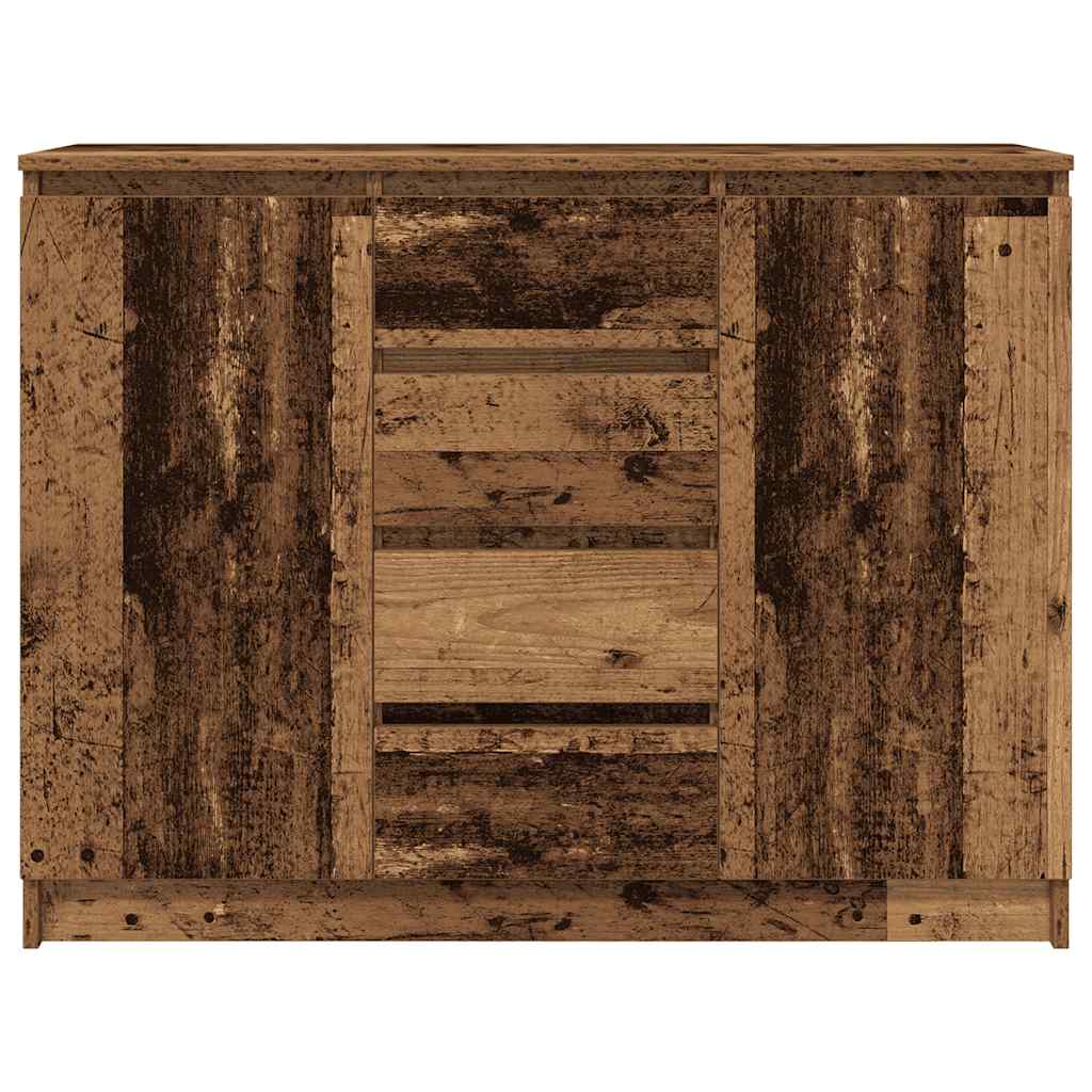 Aparador com gavetas 100,5x35x76cm deriv. madeira madeira velha
