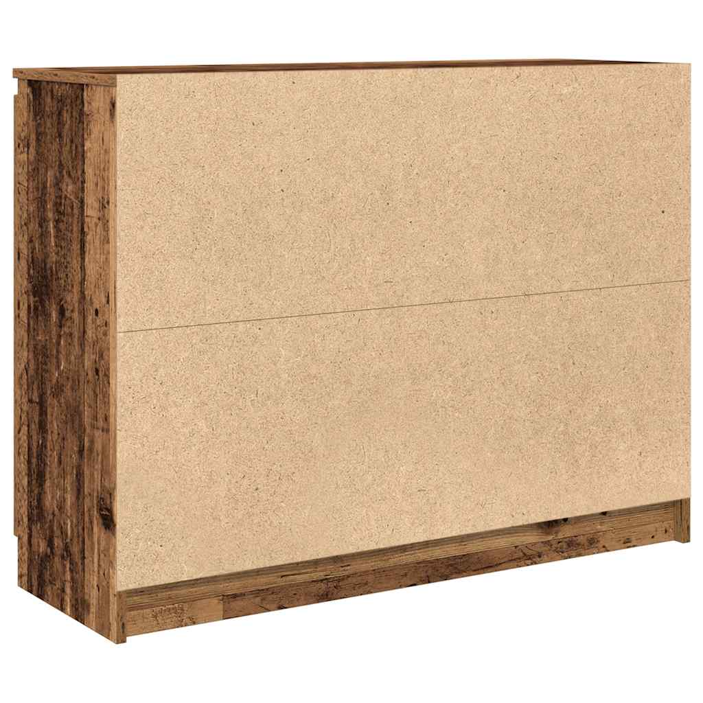 Aparador com gavetas 100,5x35x76cm deriv. madeira madeira velha