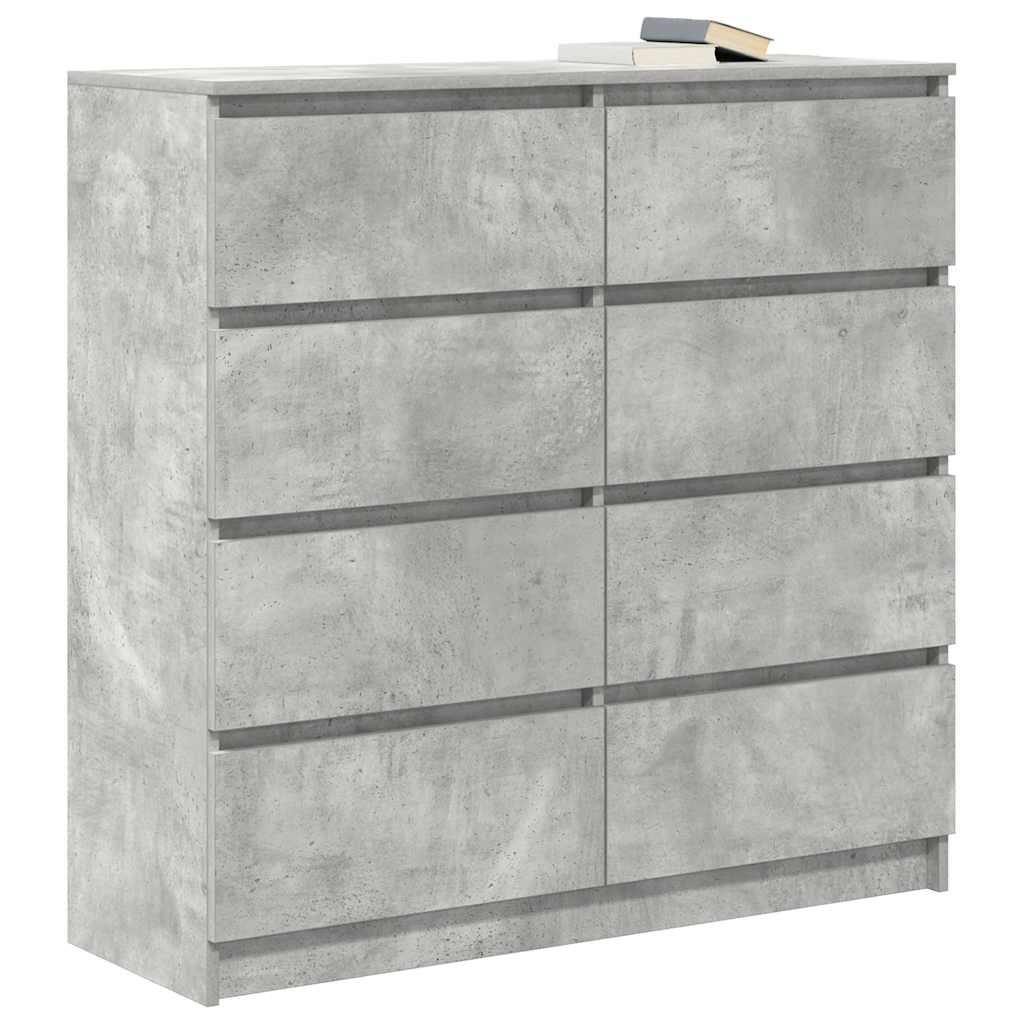 Aparador 100x35x99 cm derivados de madeira cinzento cimento