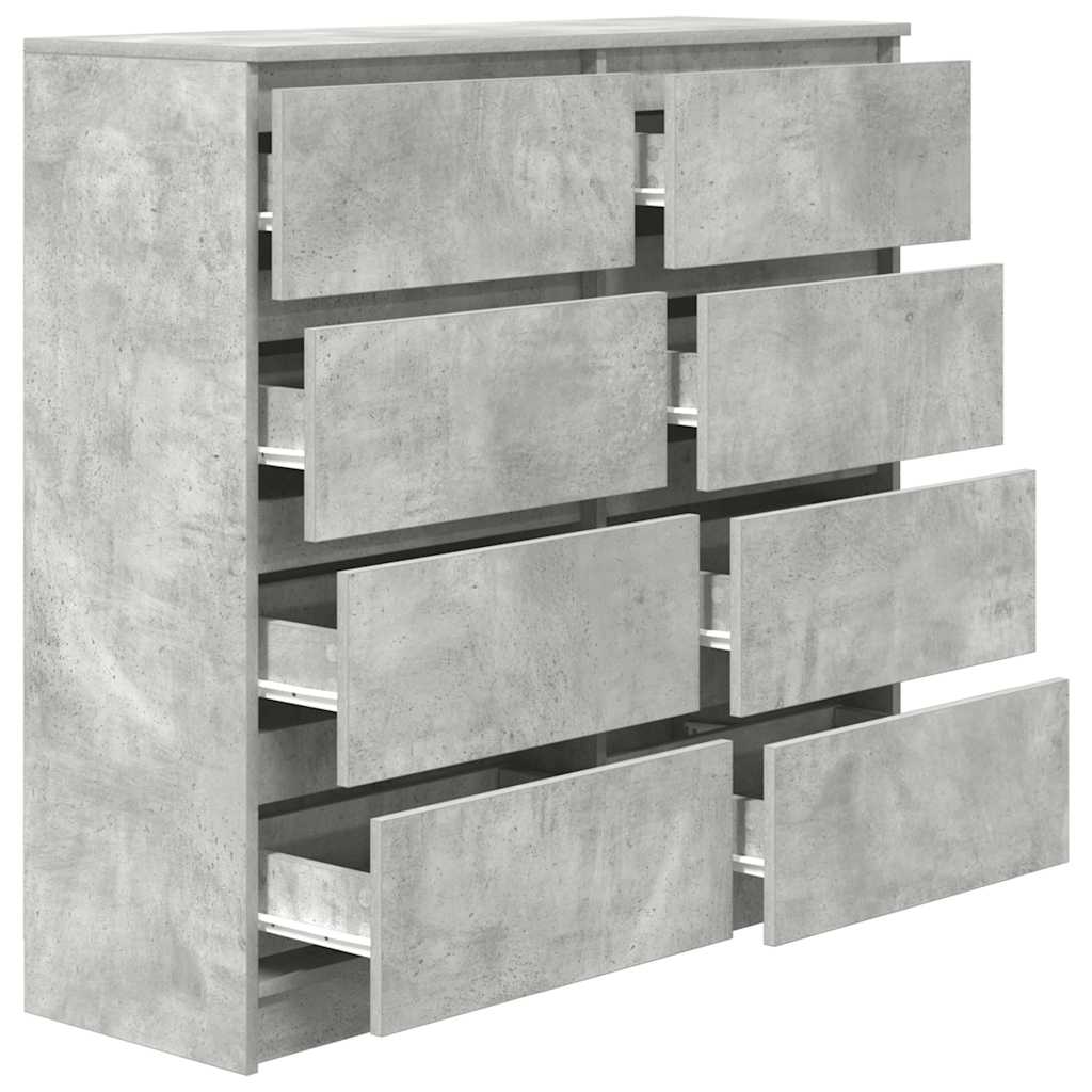 Aparador 100x35x99 cm derivados de madeira cinzento cimento