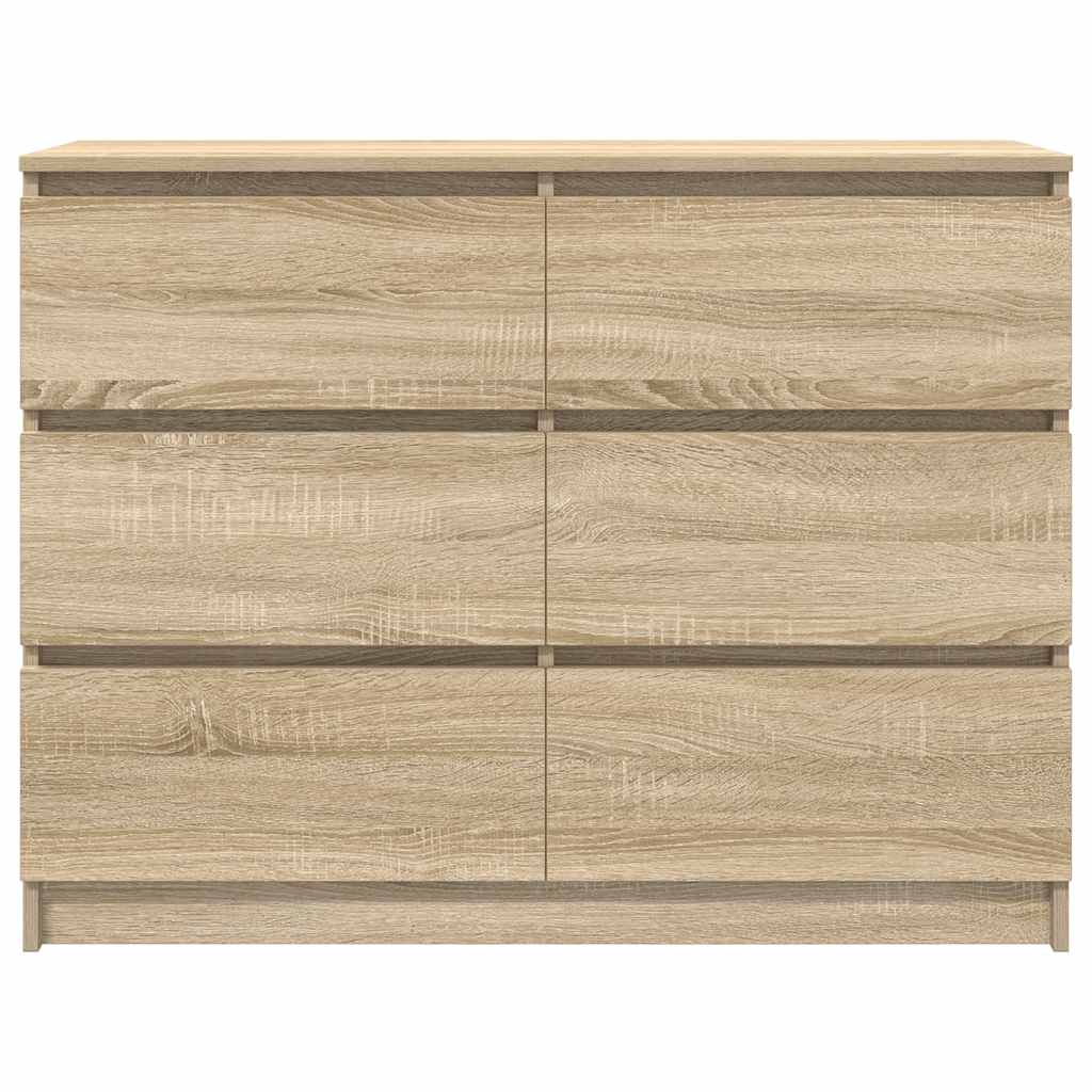 Aparador 100x35x76 cm derivados de madeira carvalho sonoma