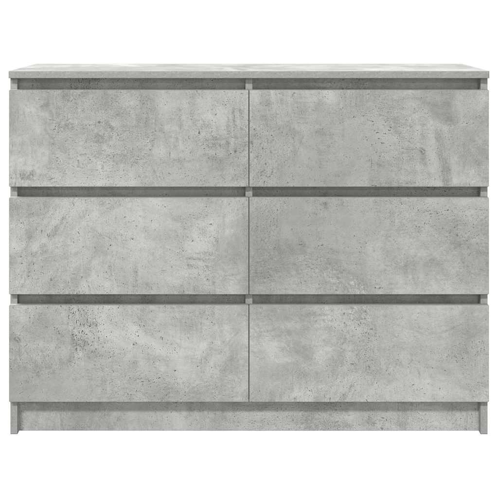 Aparador 100x35x76 cm derivados de madeira cinzento cimento