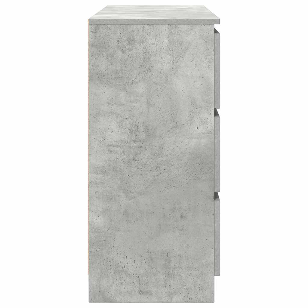 Aparador 100x35x76 cm derivados de madeira cinzento cimento