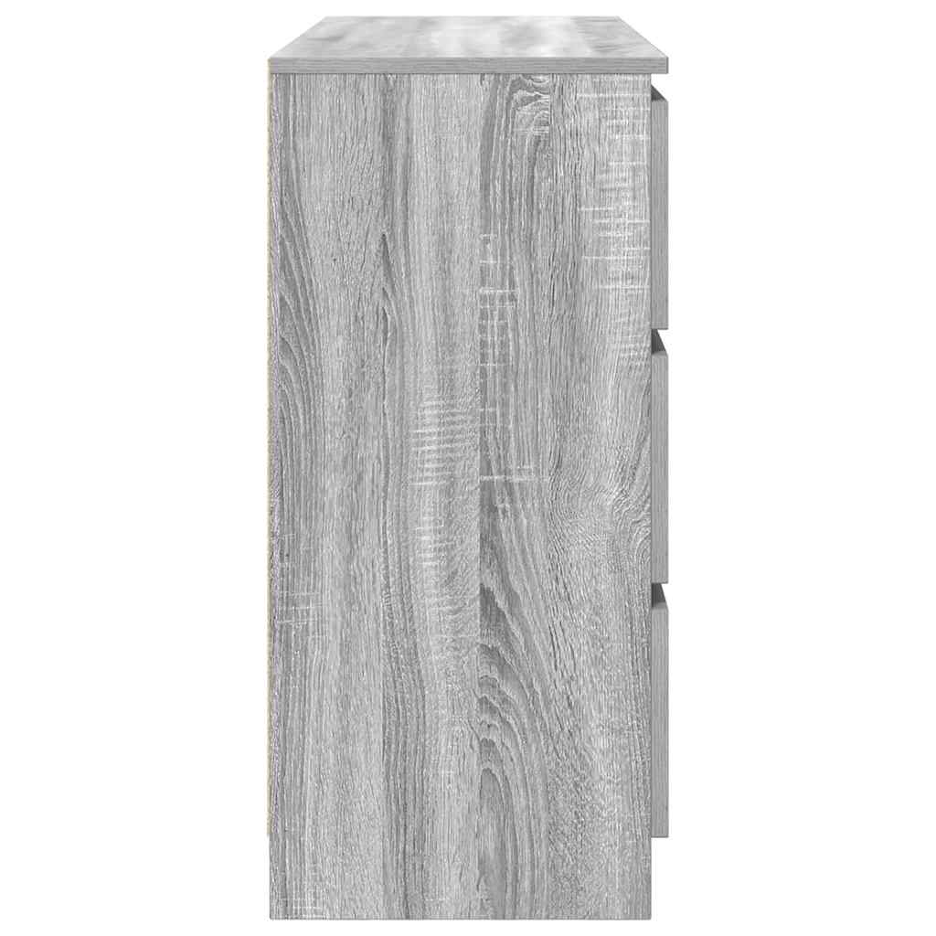 Aparador 100x35x76 cm derivados de madeira cinzento sonoma