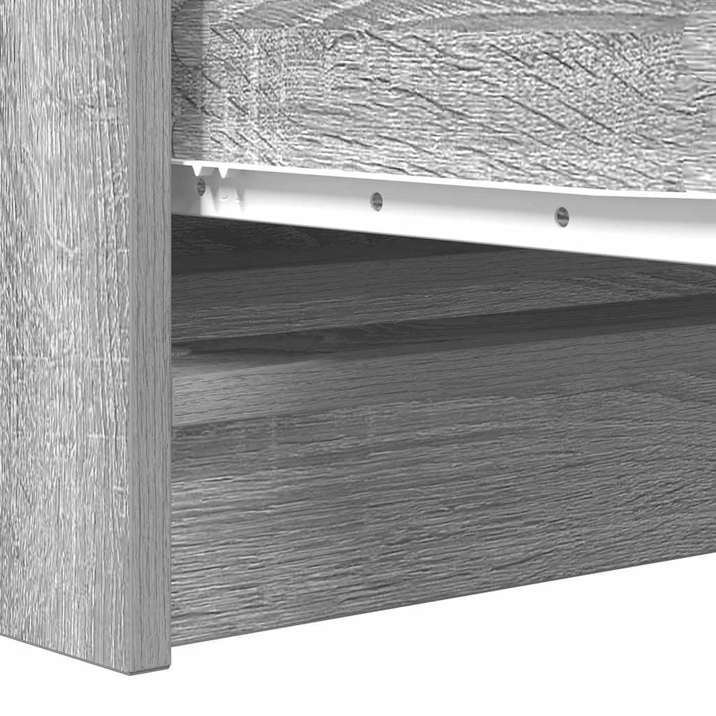 Aparador 100x35x76 cm derivados de madeira cinzento sonoma