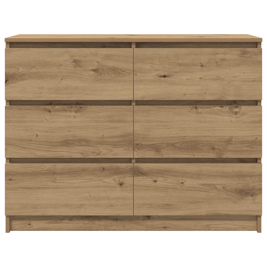 Aparador 100x35x76 cm derivados de madeira carvalho artisiano