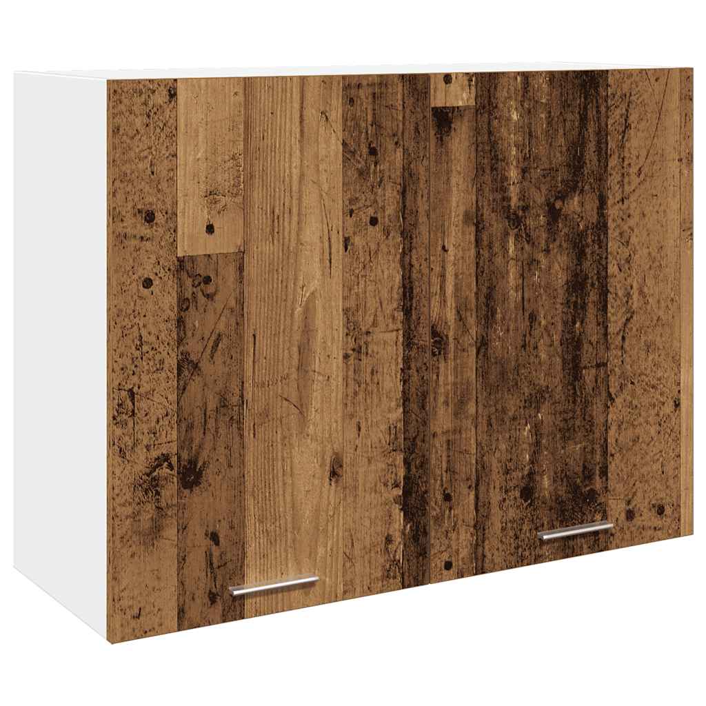 7 pcs armário de cozinha conjunto deriv. madeira Lyon madeira velha