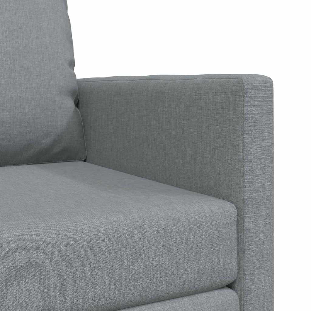 Sofá-Cama de Chão Cinzento-claro 74 x 77 x 81 cm tecido