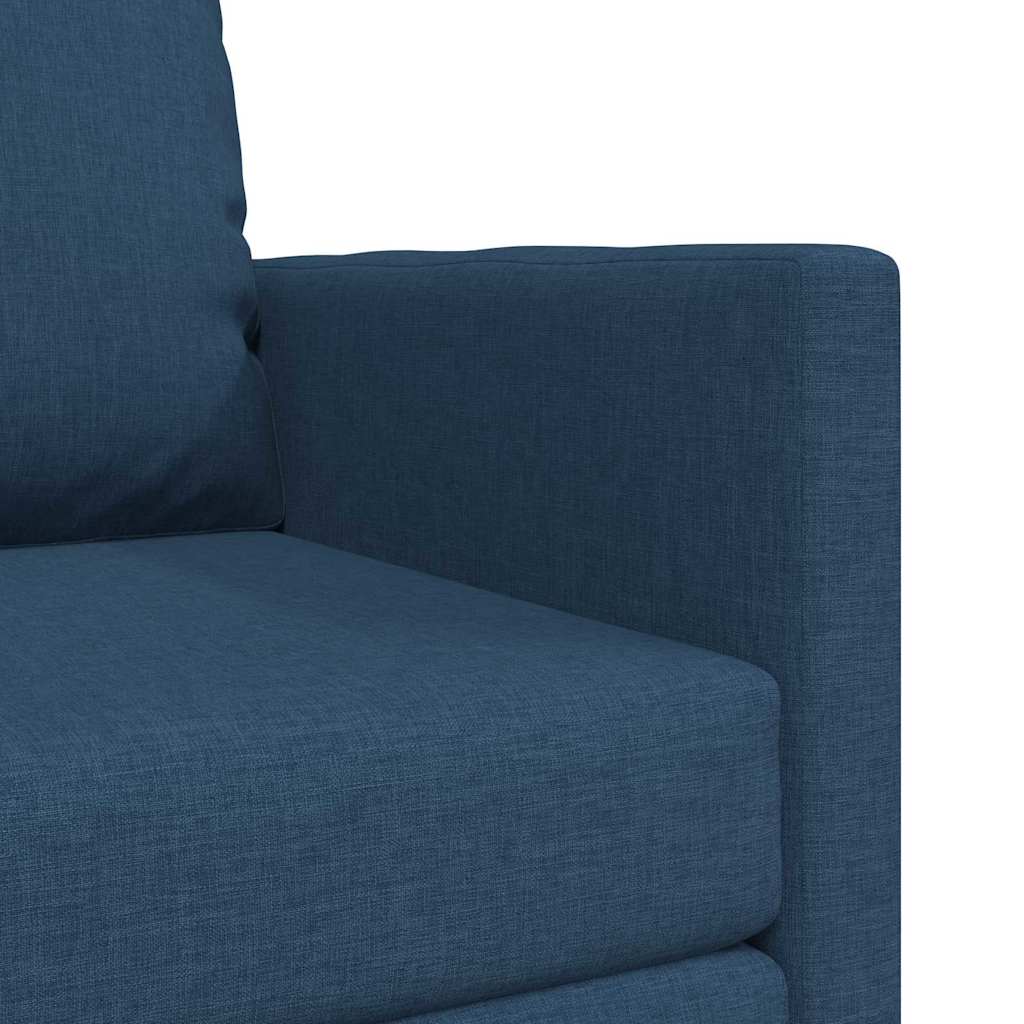 Sofá-Cama de Chão com almofada Azul 74 x 77 x 81 cm tecido