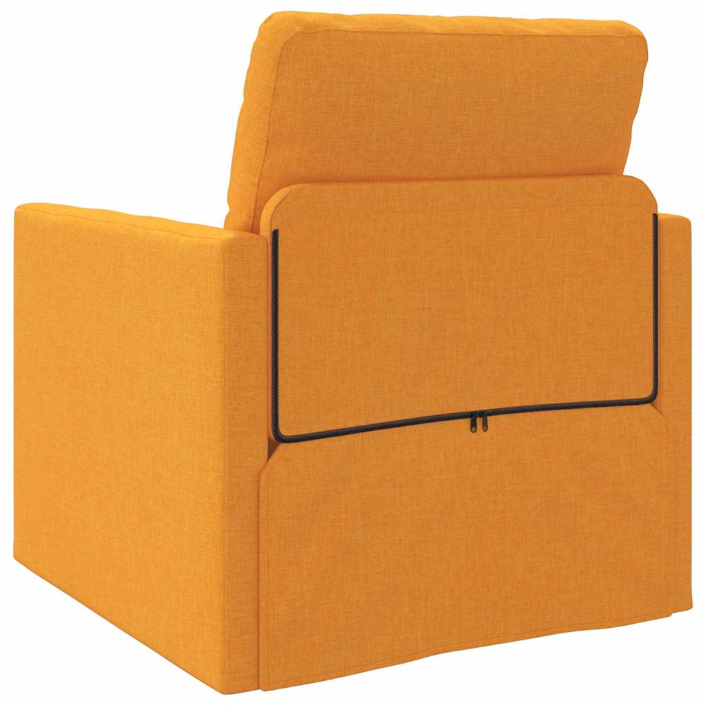 Sofá-Cama de Chão Amarelo-escuro 74 x 77 x 81 cm tecido