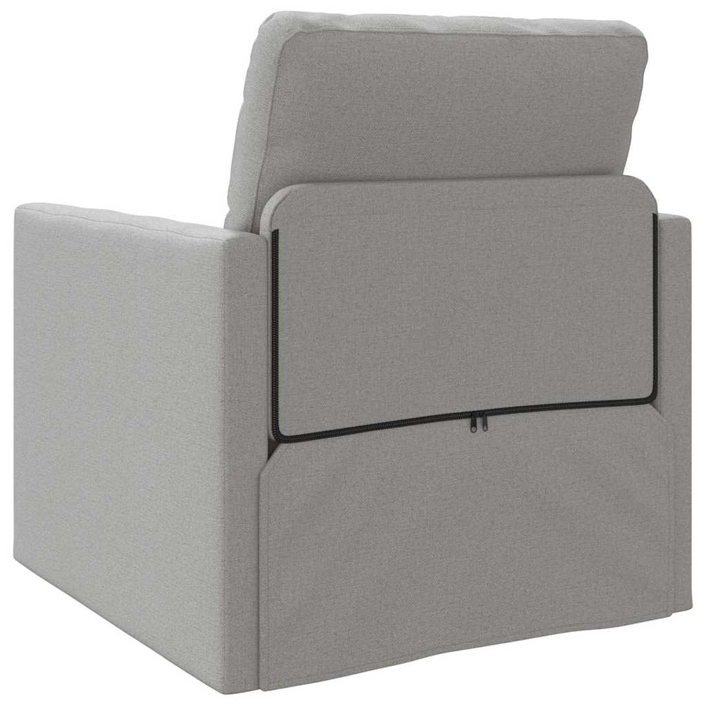 Sofá-Cama de Chão Cinza Nuvem 74 x 77 x 81 cm tecido