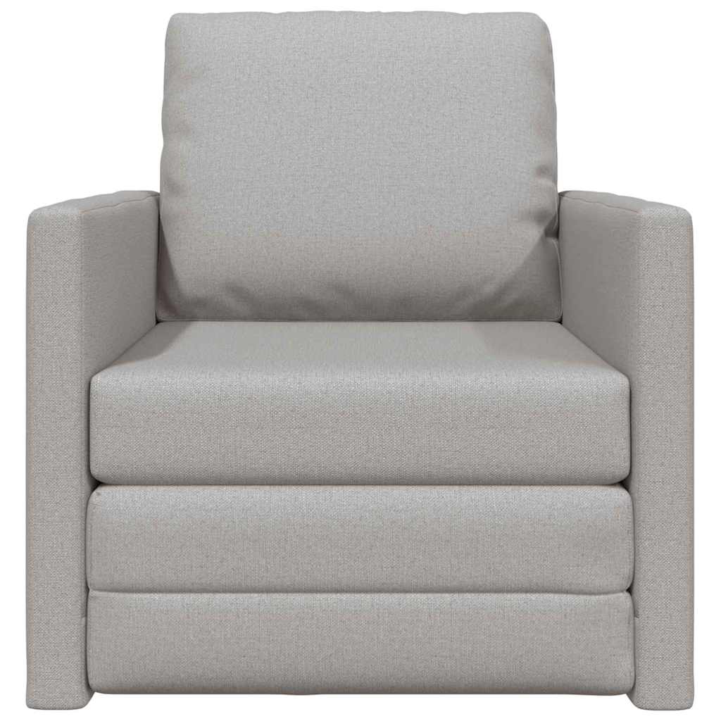 Sofá-Cama de Chão Cinza Nuvem 74 x 77 x 81 cm tecido
