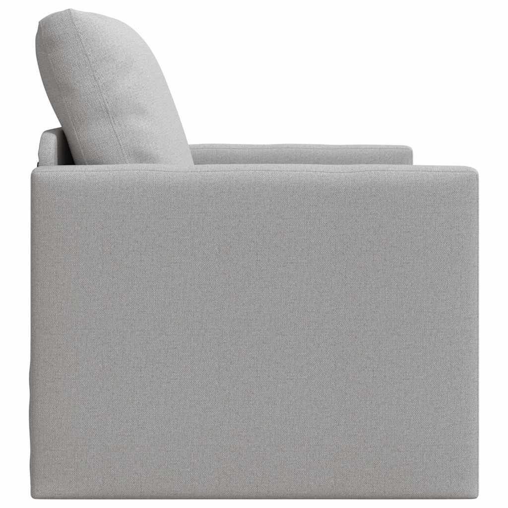 Sofá-Cama de Chão Cinza Nuvem 74 x 77 x 81 cm tecido