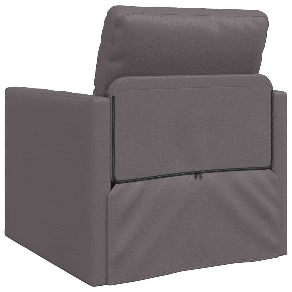 Sofá-cama de chão Cinzeto 74 x 77 x 81 cm Couro sintético