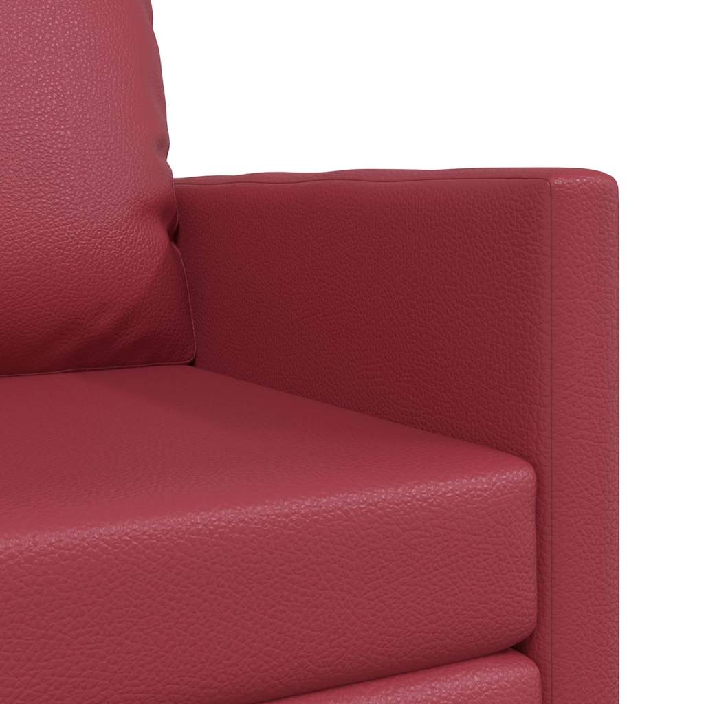 Sofá-cama de chão com almofada vermelho tinto 74 x 77 x 81 cm