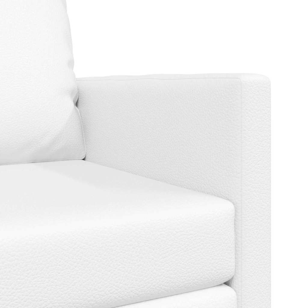 Sofá-cama de chão Branco 74 x 77 x 81 cm Couro sintético