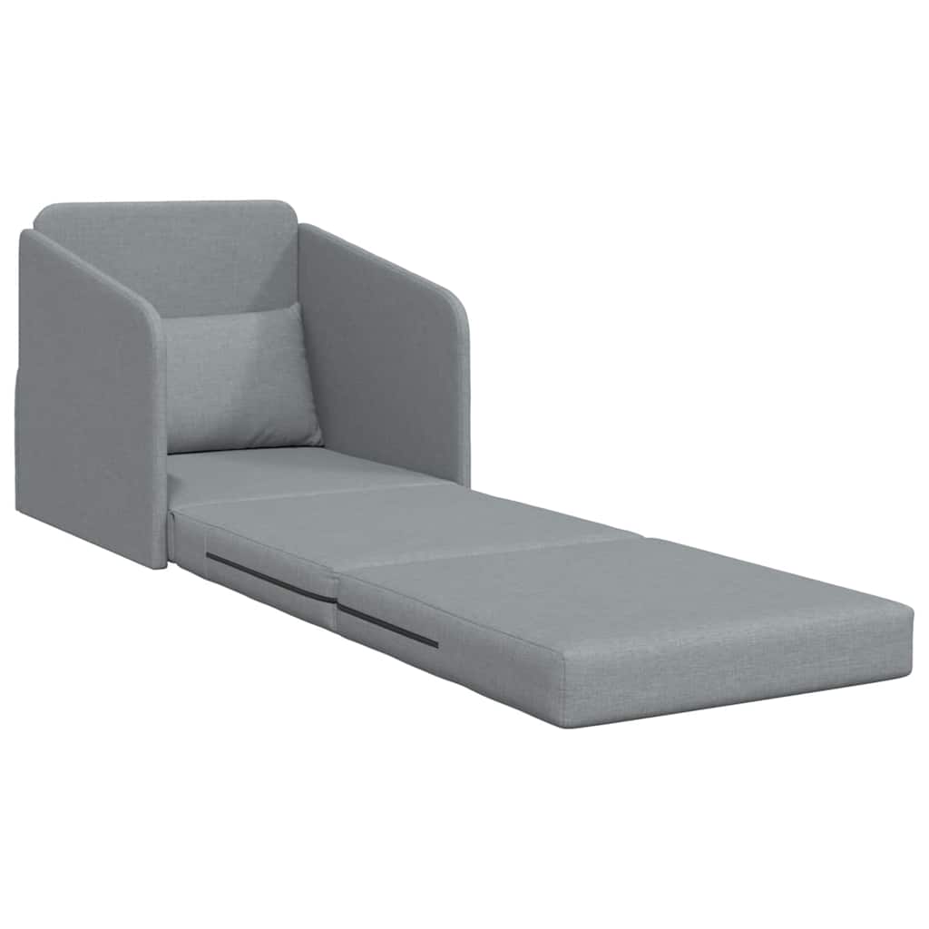 Sofá-Cama Cinzento-claro 65 x 80 x 83 cm tecido