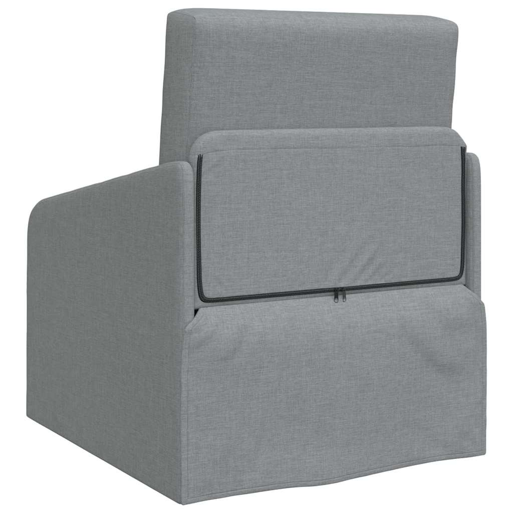 Sofá-Cama Cinzento-claro 65 x 80 x 83 cm tecido