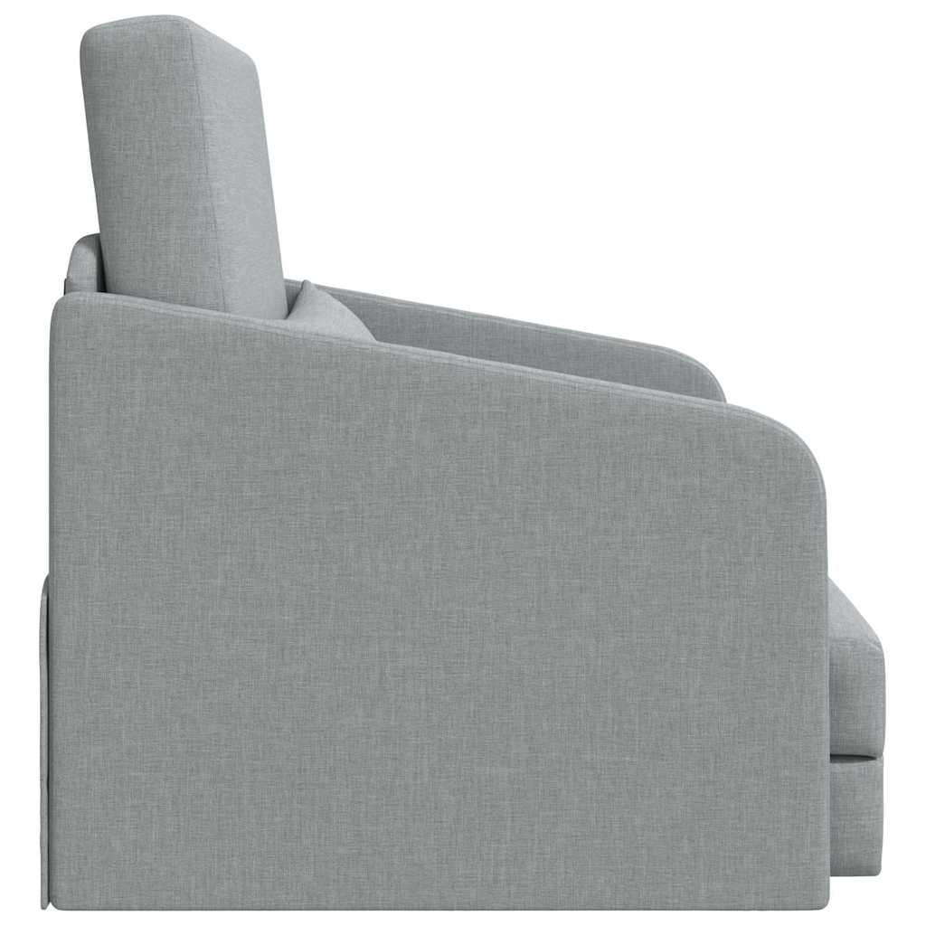 Sofá-Cama Cinzento-claro 65 x 80 x 83 cm tecido