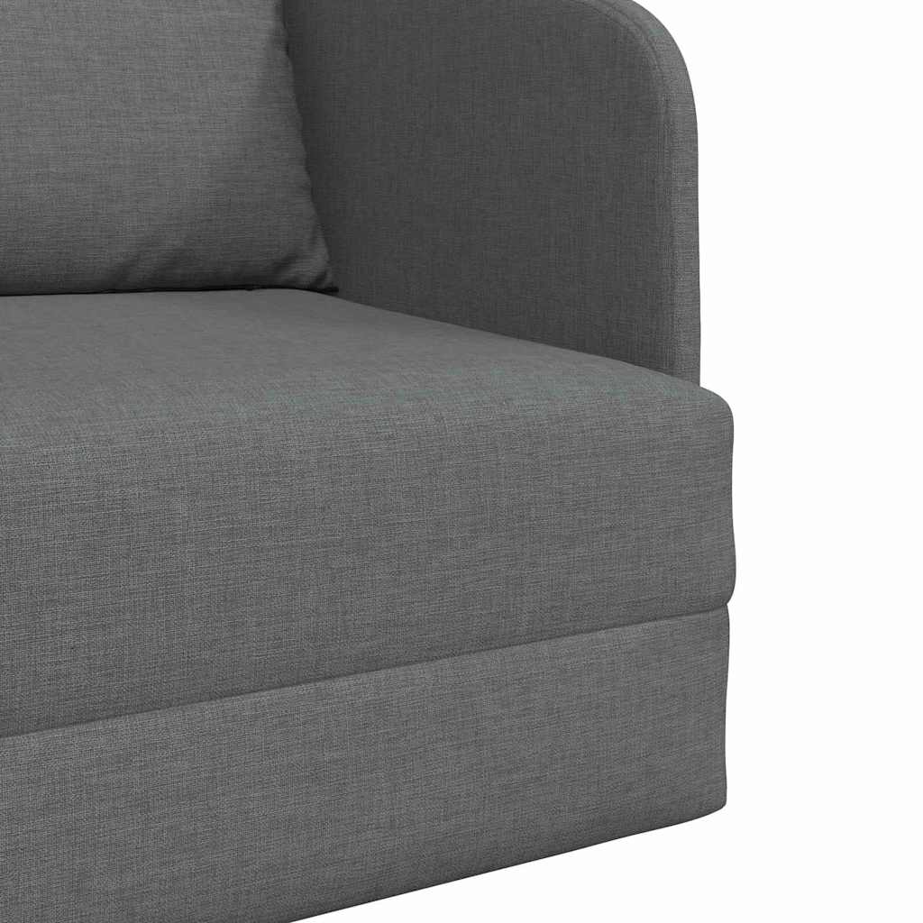 Sofá-Cama Cinzento escuro 65 x 80 x 83 cm tecido