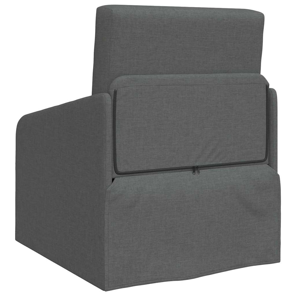 Sofá-Cama Cinzento escuro 65 x 80 x 83 cm tecido