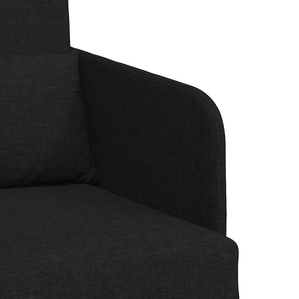 Sofá-Cama Preto 65 x 80 x 83 cm tecido