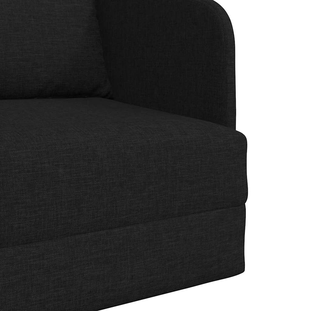 Sofá-Cama Preto 65 x 80 x 83 cm tecido
