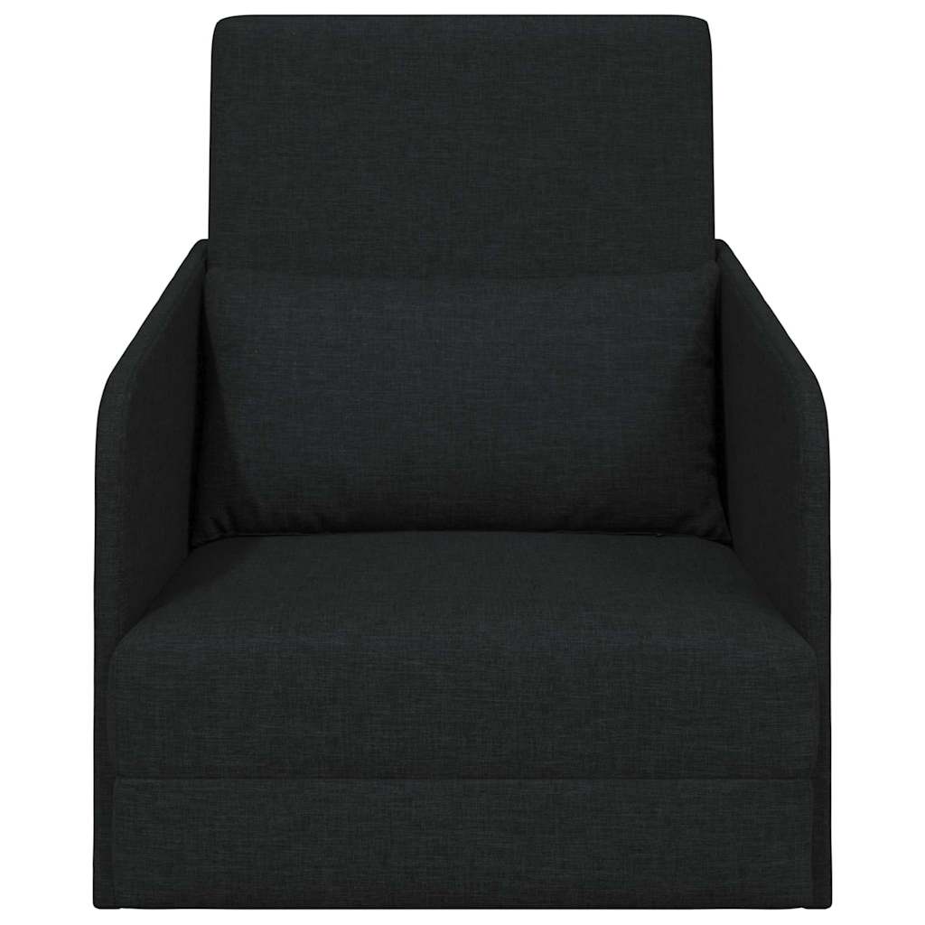 Sofá-Cama Preto 65 x 80 x 83 cm tecido