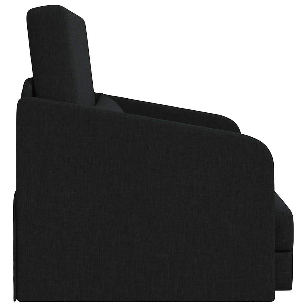Sofá-Cama Preto 65 x 80 x 83 cm tecido