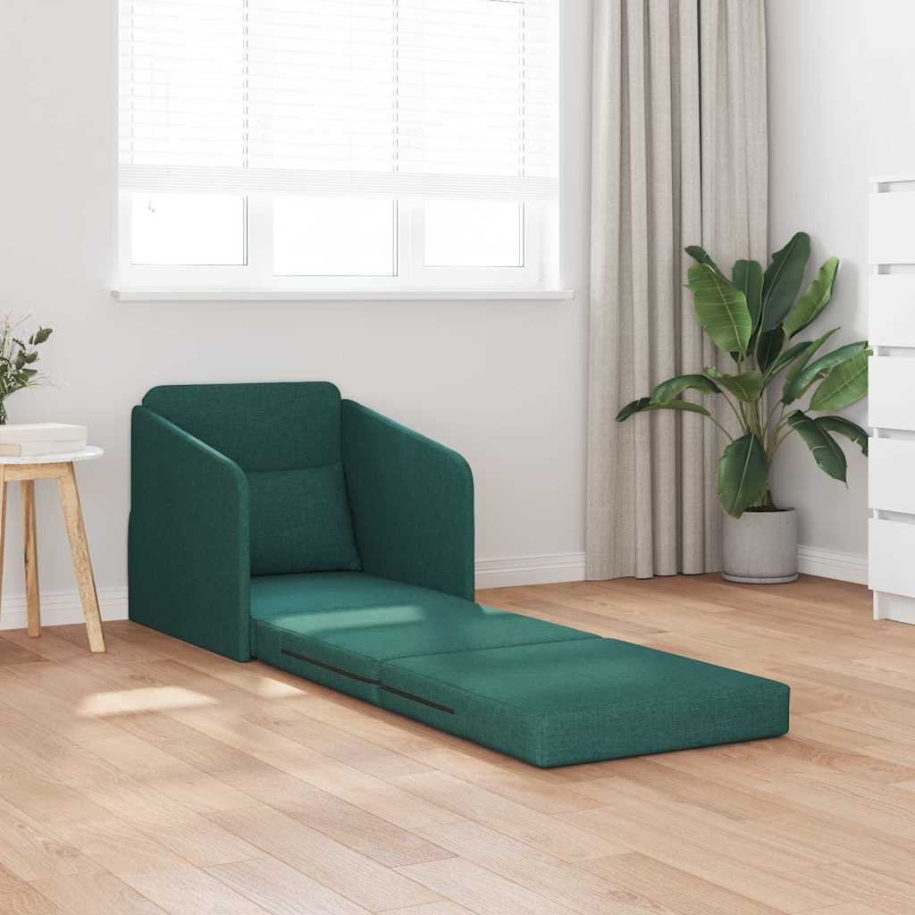 Sofá-Cama Verde-escuro 65 x 80 x 83 cm tecido