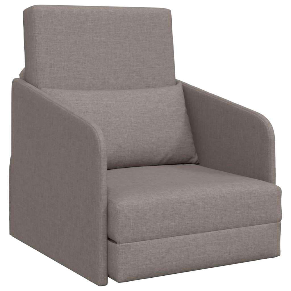 Sofá-Cama Cinzento-acastanhado 65 x 80 x 83 cm tecido