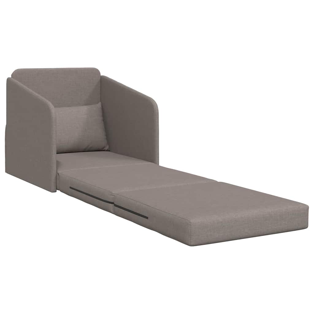 Sofá-Cama Cinzento-acastanhado 65 x 80 x 83 cm tecido
