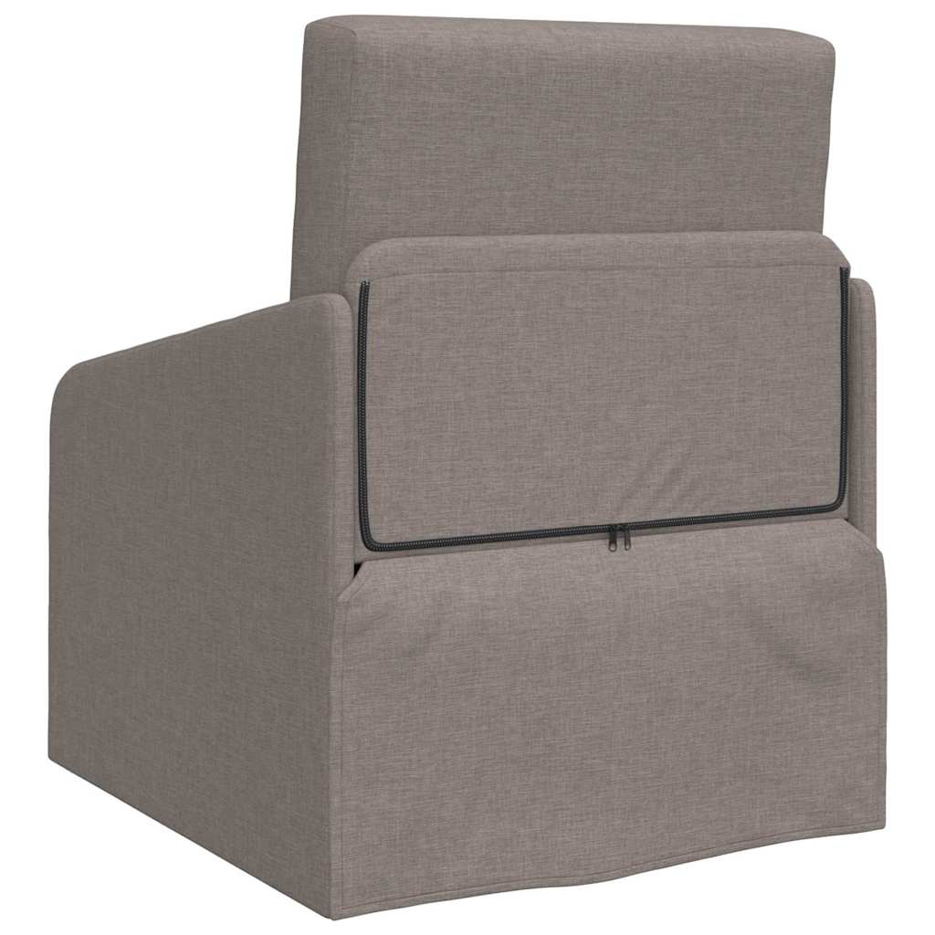 Sofá-Cama Cinzento-acastanhado 65 x 80 x 83 cm tecido