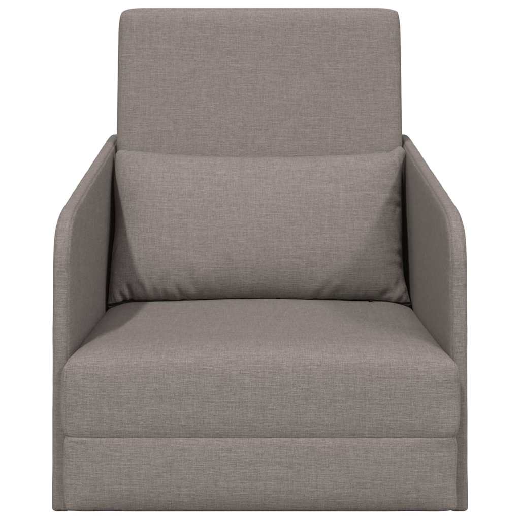 Sofá-Cama Cinzento-acastanhado 65 x 80 x 83 cm tecido
